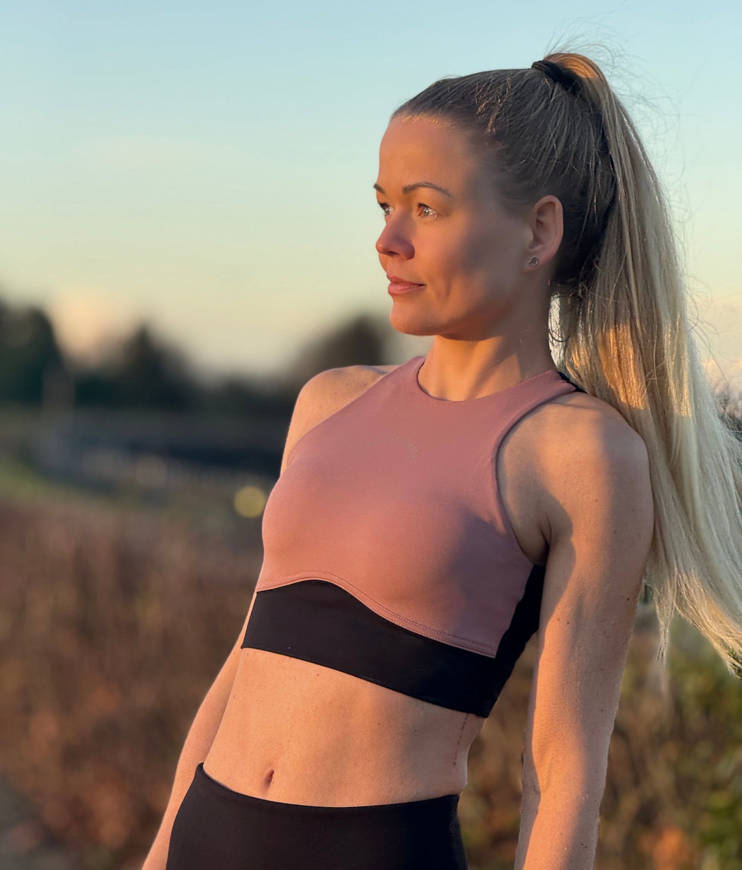 'She is Ready' Sports Bra in Guave