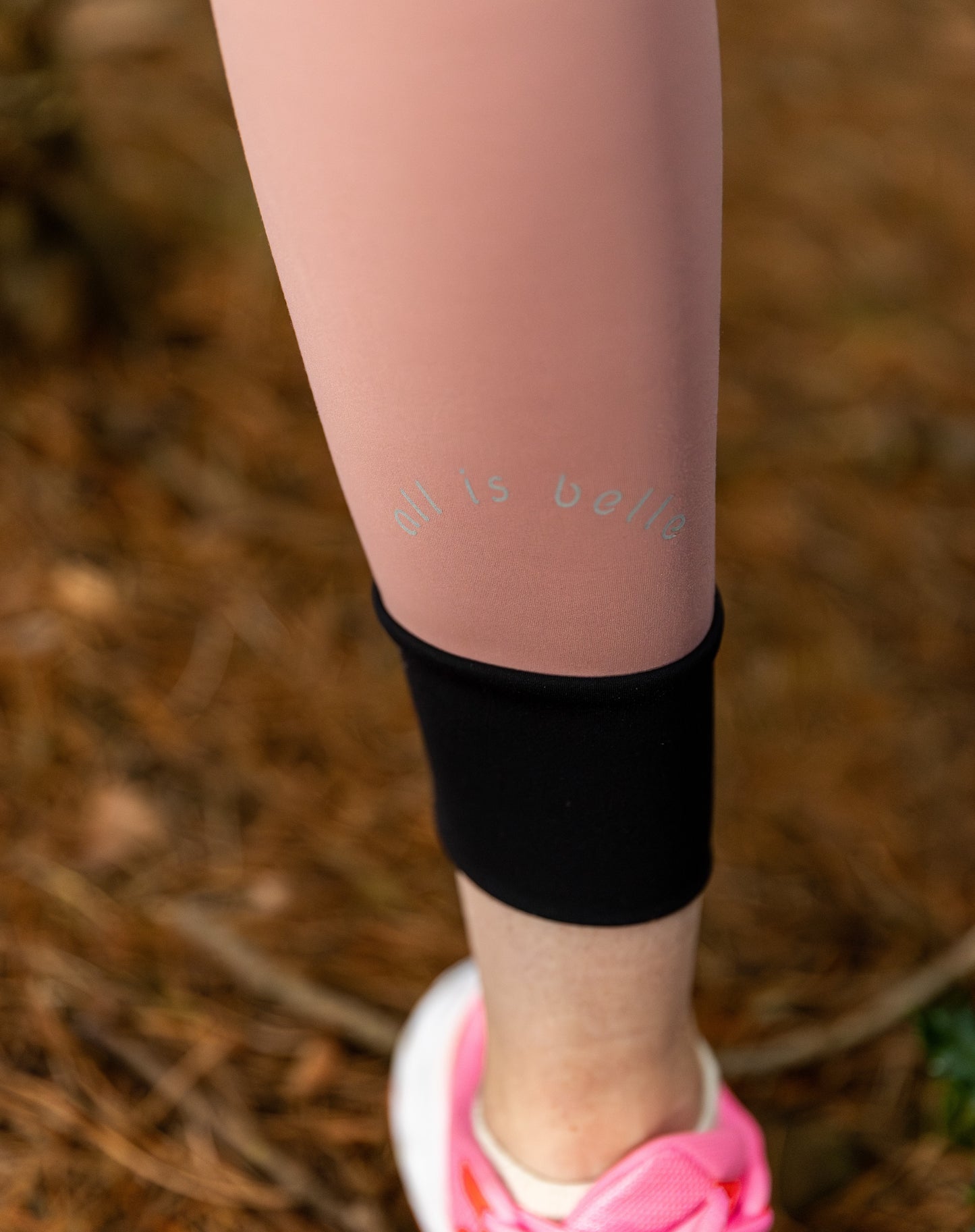 'She is Ready' Workout Leggings in Guave